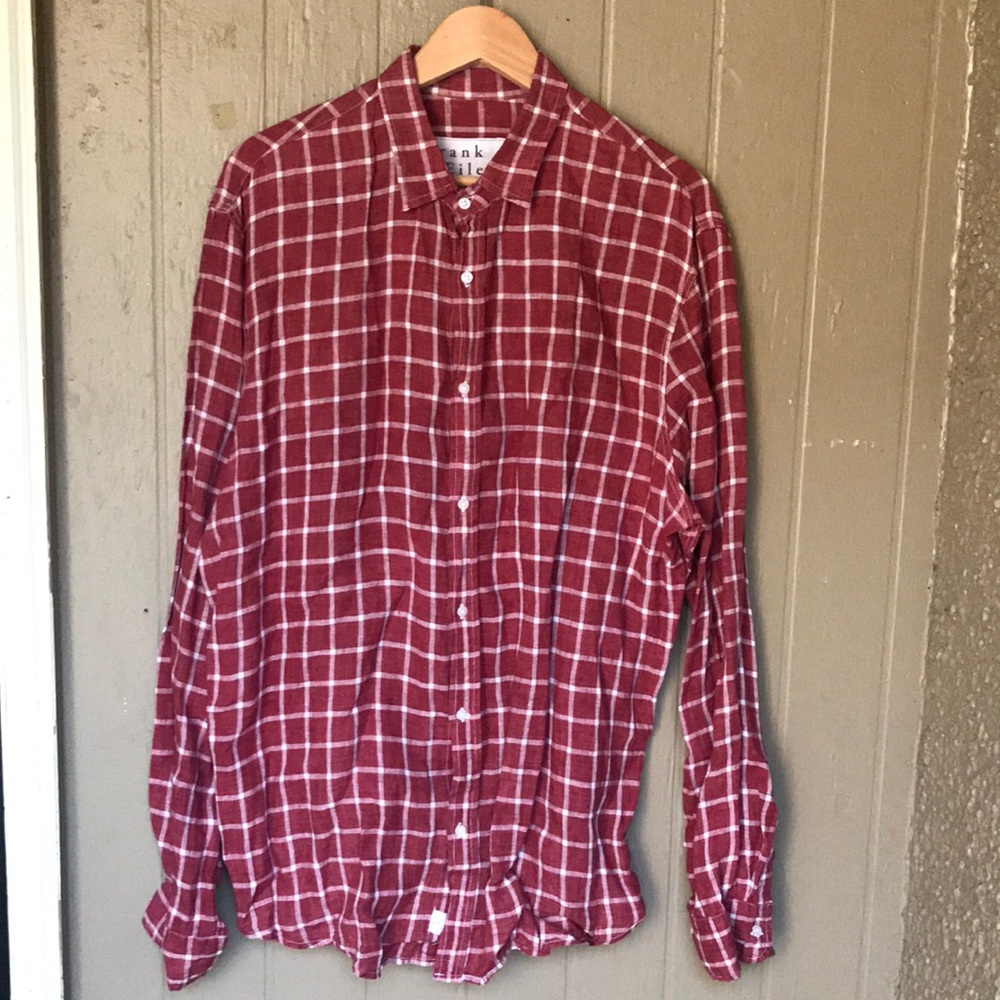 Frank & Eileen Red Plaid Casual Button Down Shirt